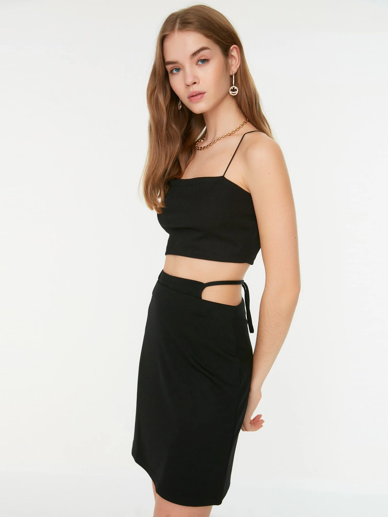 Юбки Trendyol модель TWOSS22ET0129/Siyah Фото