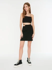 Юбки Trendyol модель TWOSS22ET0129/Siyah Фото
