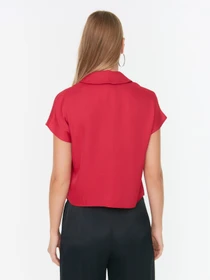 Рубашки Trendyol модель TWOSS22GO00091/Bordo Фото