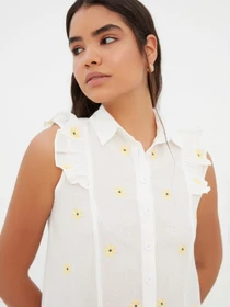 Рубашки Trendyol модель TWOSS22GO0240/Ekru Фото