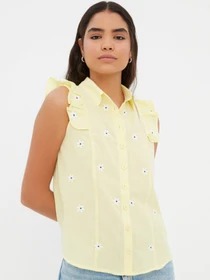 Рубашки Trendyol модель TWOSS22GO0240/Sari Фото