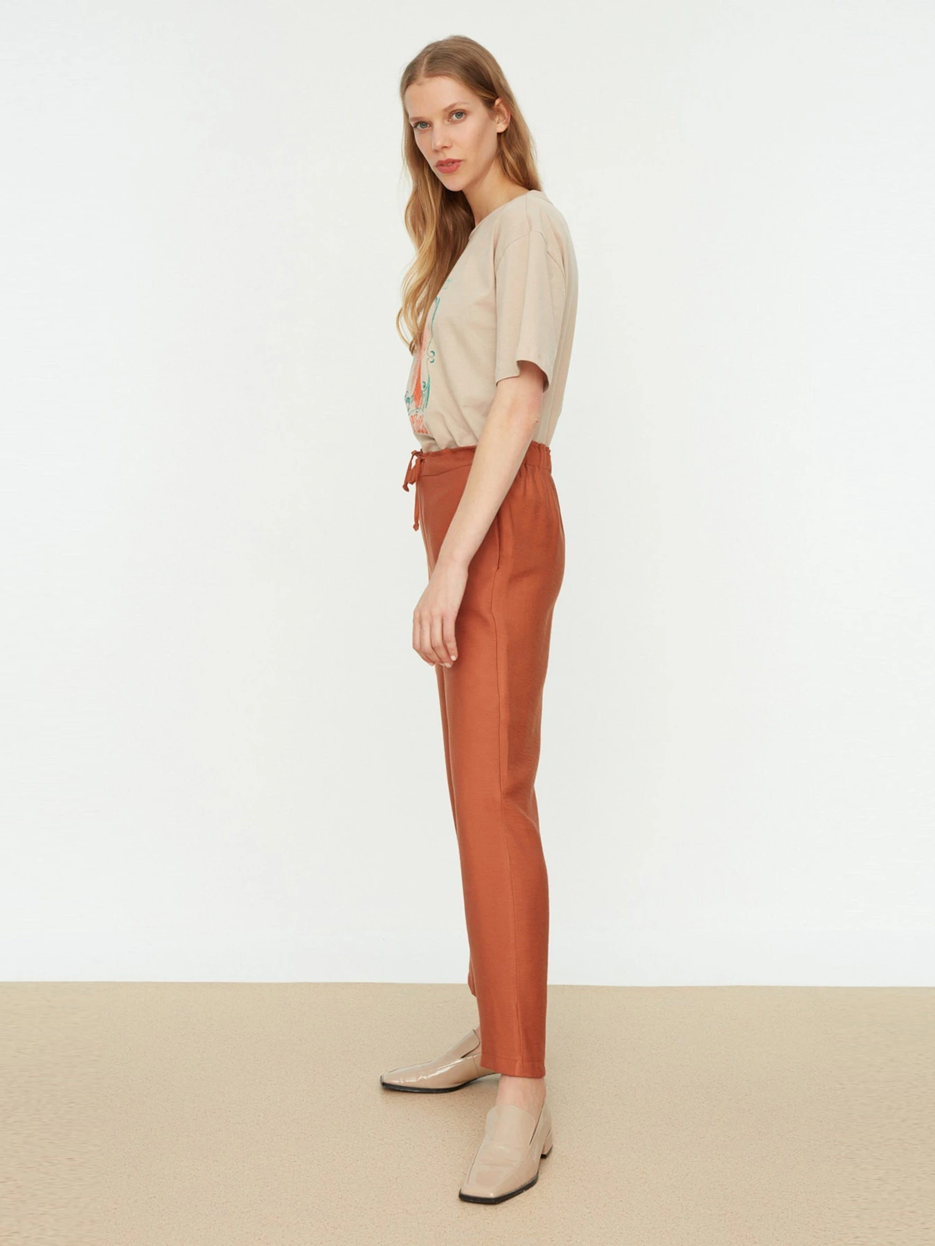Штани Trendyol модель TWOSS22PL0127/Kahverengi Фото