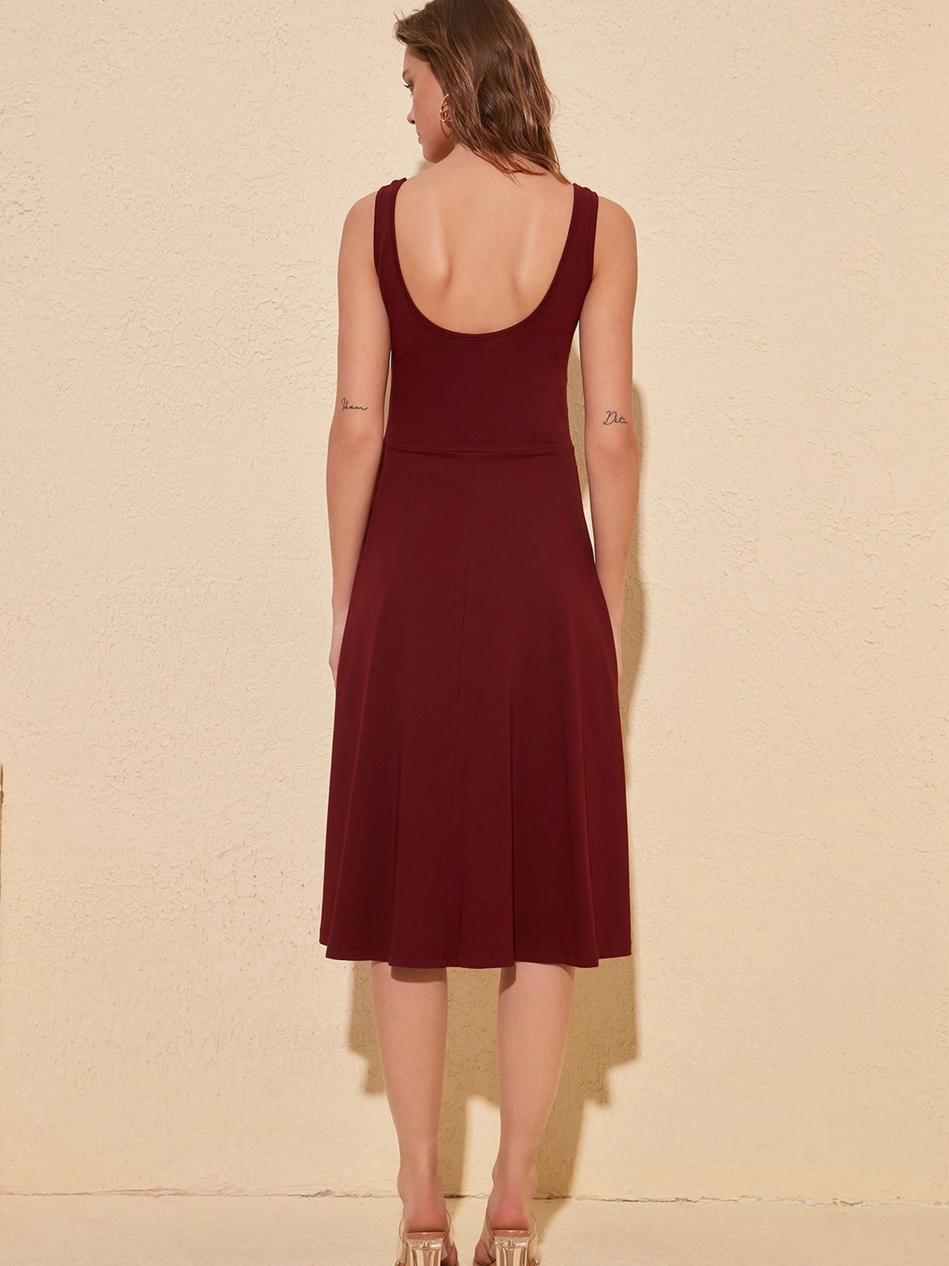 Платья Trendyol модель TWOSS19VG0202/Bordo Платья Trendyol модель TWOSS19VG0202/Bordo Фото