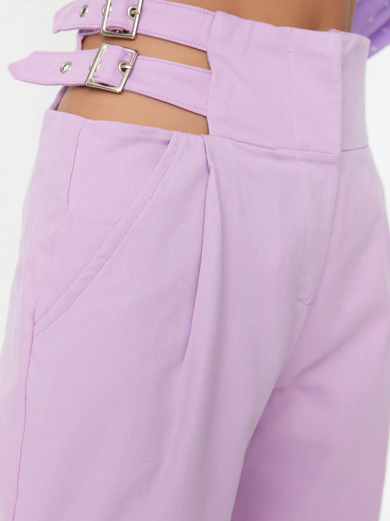 Брюки Trendyol модель TWOSS22PL0406/Lila Фото