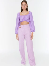 Брюки Trendyol модель TWOSS22PL0406/Lila Фото