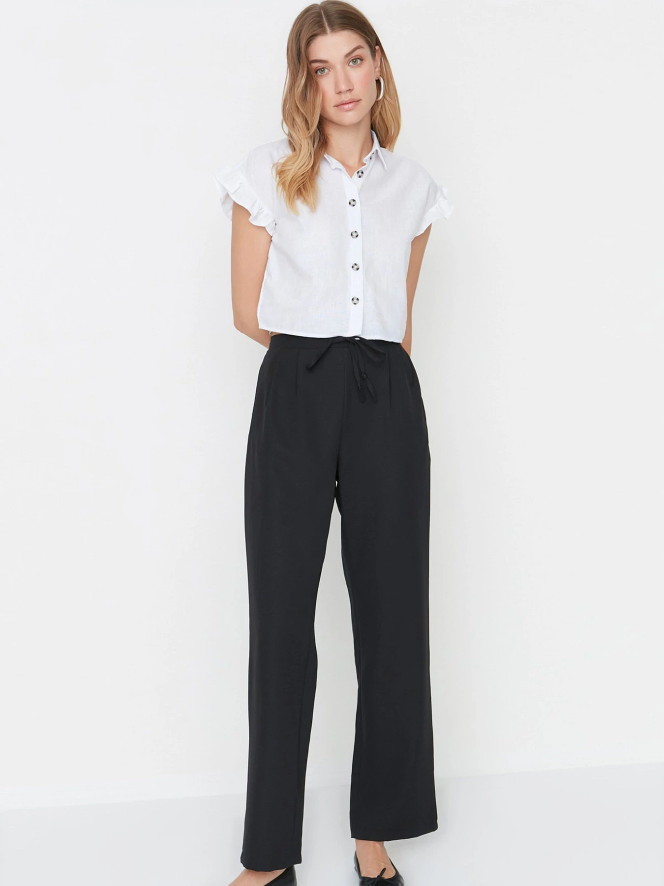 Штани Trendyol модель TWOSS22PL0463/Siyah Фото
