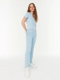 Штани Trendyol модель TWOSS22PL0495/Mavi Фото