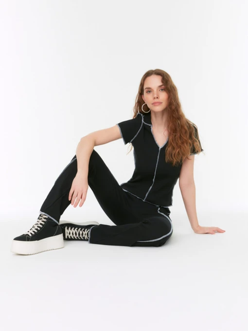 Брюки Trendyol модель TWOSS22PL0495/Siyah Фото
