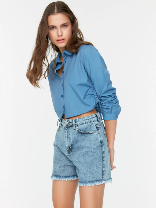 Шорты Trendyol модель TWOSS22SR00002/Acik Mavi Фото