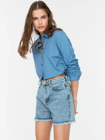 Шорты Trendyol модель TWOSS22SR00002/Acik Mavi Фото