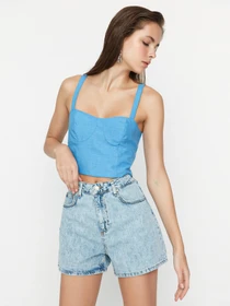 Шорты Trendyol модель TWOSS22SR00117/Mavi Фото