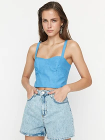 Шорты Trendyol модель TWOSS22SR00117/Mavi Фото