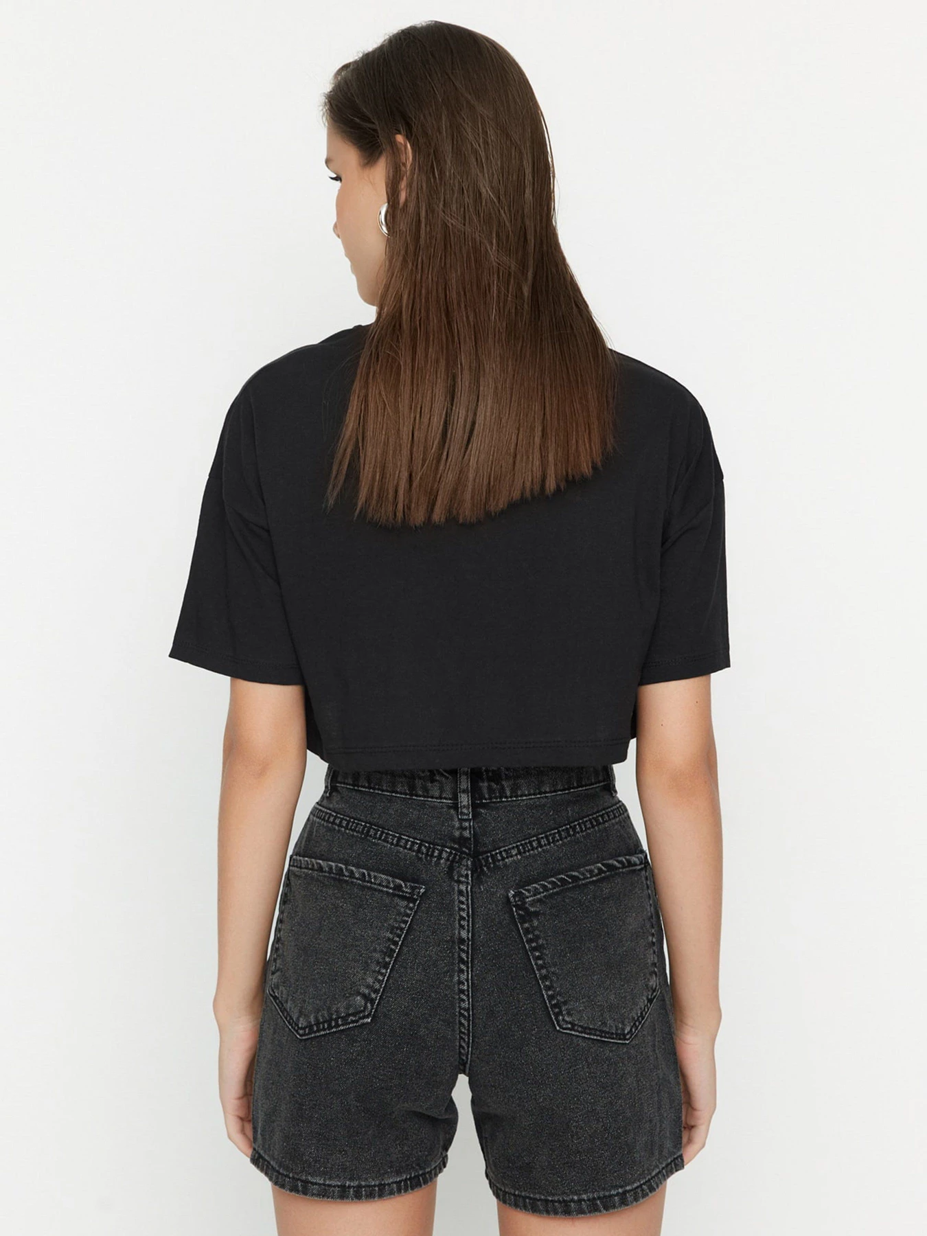 Шорты Trendyol модель TWOSS22SR00144/Gri Фото