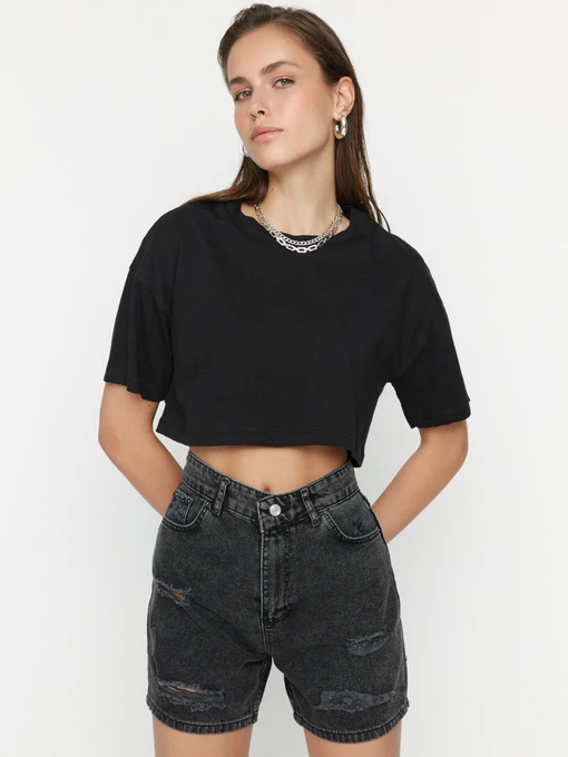 Шорты Trendyol модель TWOSS22SR00144/Gri Фото