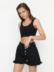 Шорты Trendyol модель TWOSS22SR00146/Siyah Фото