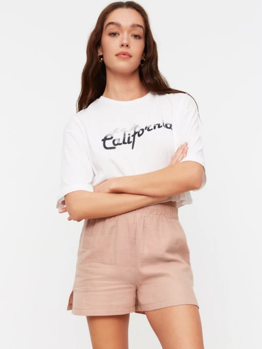 Шорты Trendyol модель TWOSS22SR0027/Bej Фото