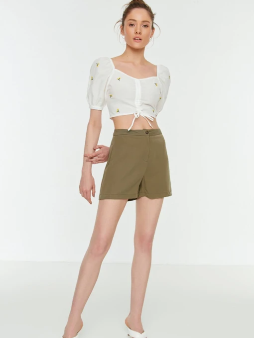Шорты Trendyol модель TWOSS22SR0340/Haki Фото