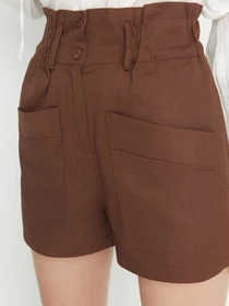 Шорты Trendyol модель TWOSS22SR0419/Kahverengi Фото