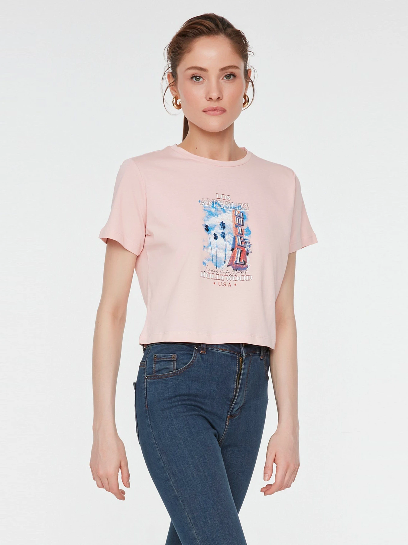Футболки и поло Trendyol модель TWOSS22TS1503/Pembe Футболки и поло Trendyol модель TWOSS22TS1503/Pembe Фото
