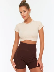 Шорты Trendyol модель TWOSS22TY0045/Kahverengi Фото