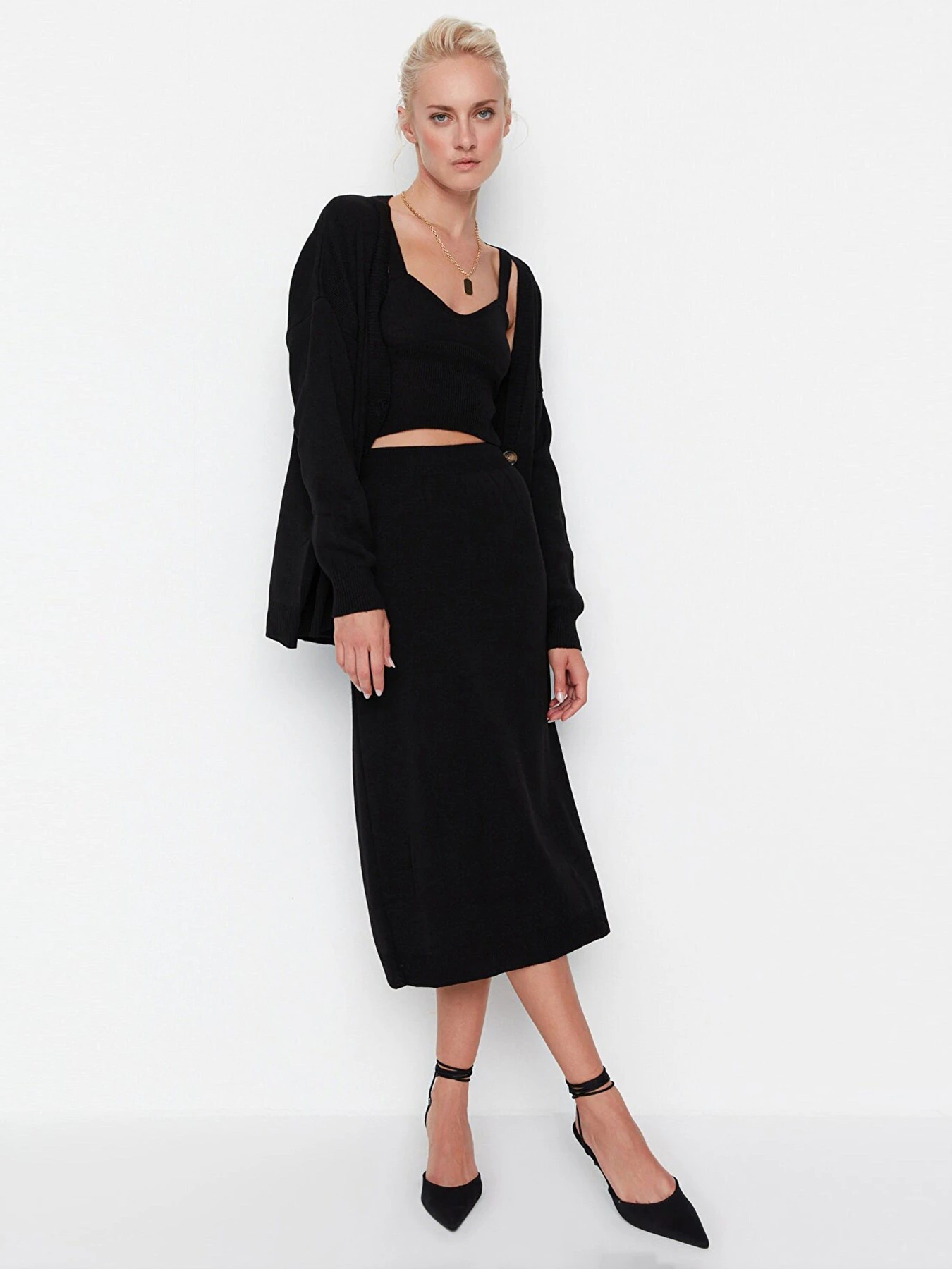 Костюмы Trendyol модель TWOAW23AU00029/Siyah Костюмы Trendyol модель TWOAW23AU00029/Siyah Фото