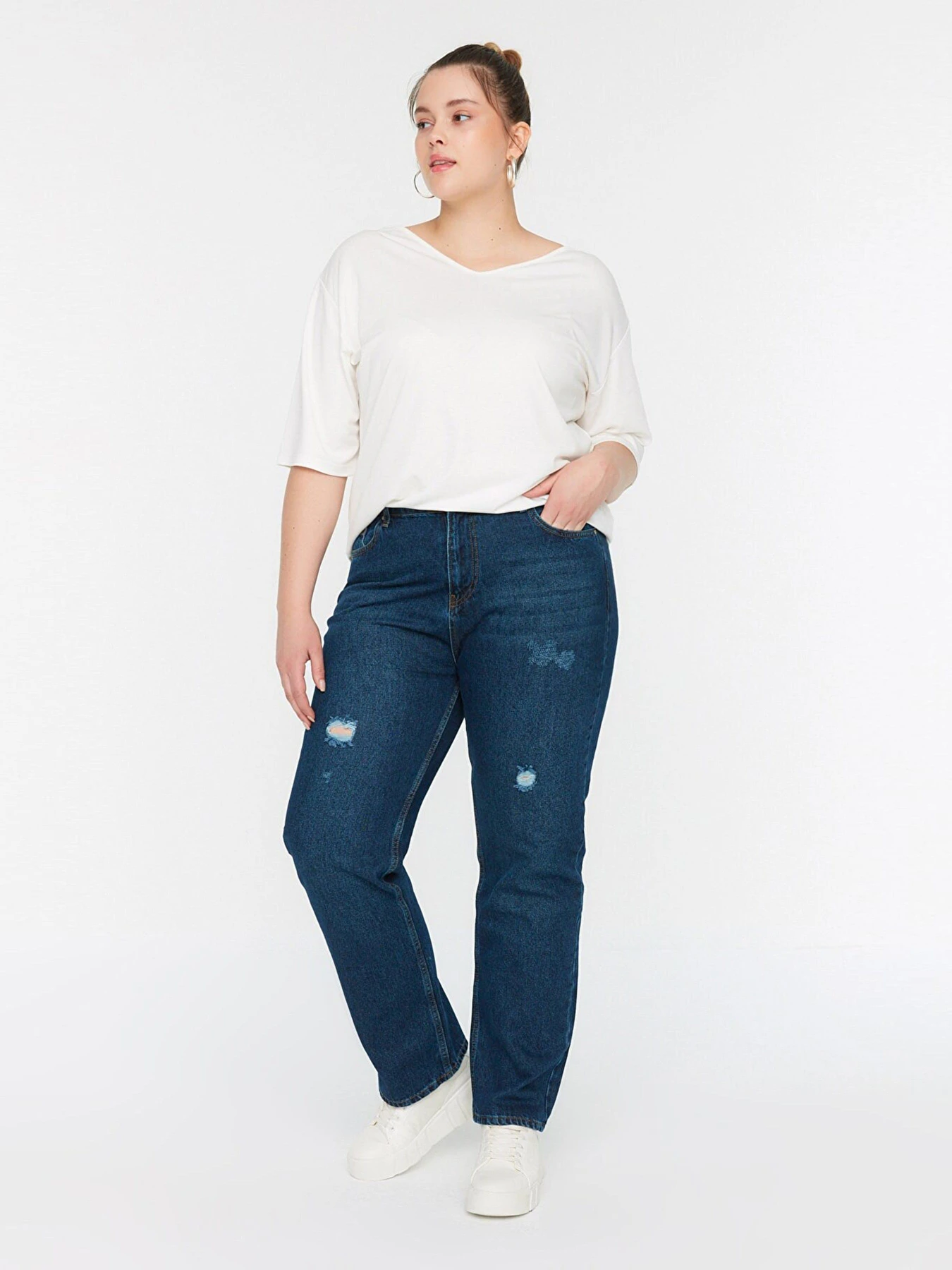Джинси Trendyol модель TBBSS22JE00013/Mavi Фото