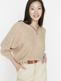 Свитры и кардиганы Trendyol модель TWOAW23KZ01572/Camel Фото