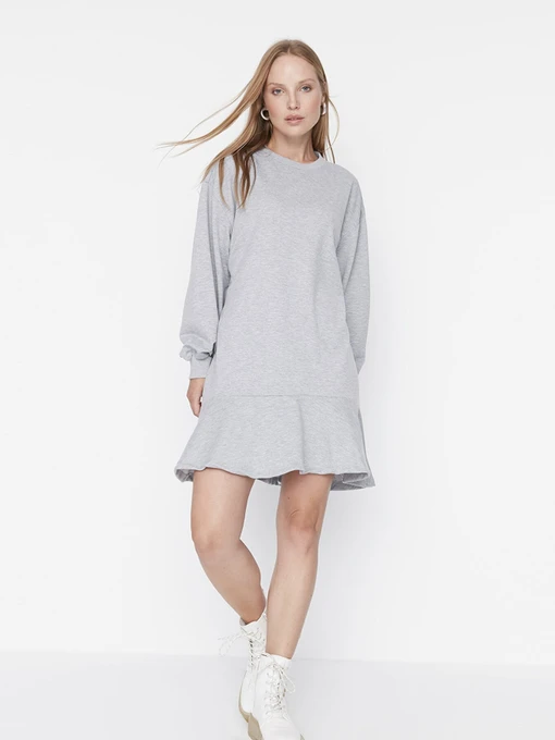 Платья Trendyol модель TWOAW23EL00699/Gri Фото