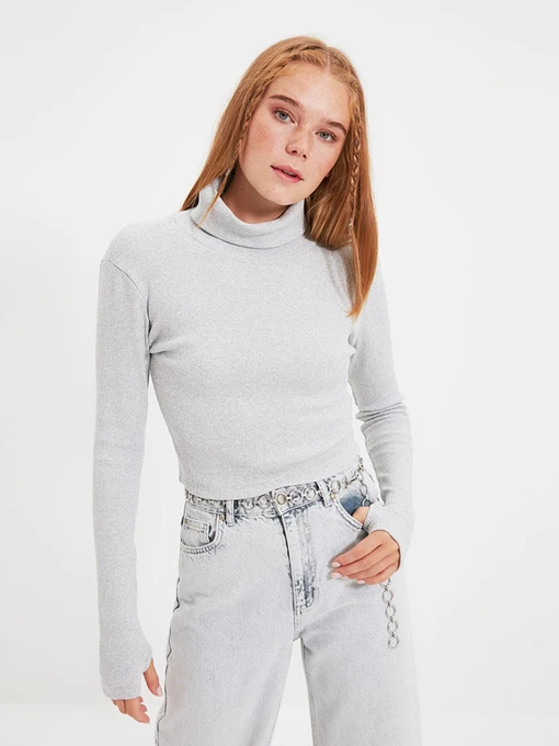 Свитры и кардиганы Trendyol модель TWOAW21BZ0071/Gri Фото