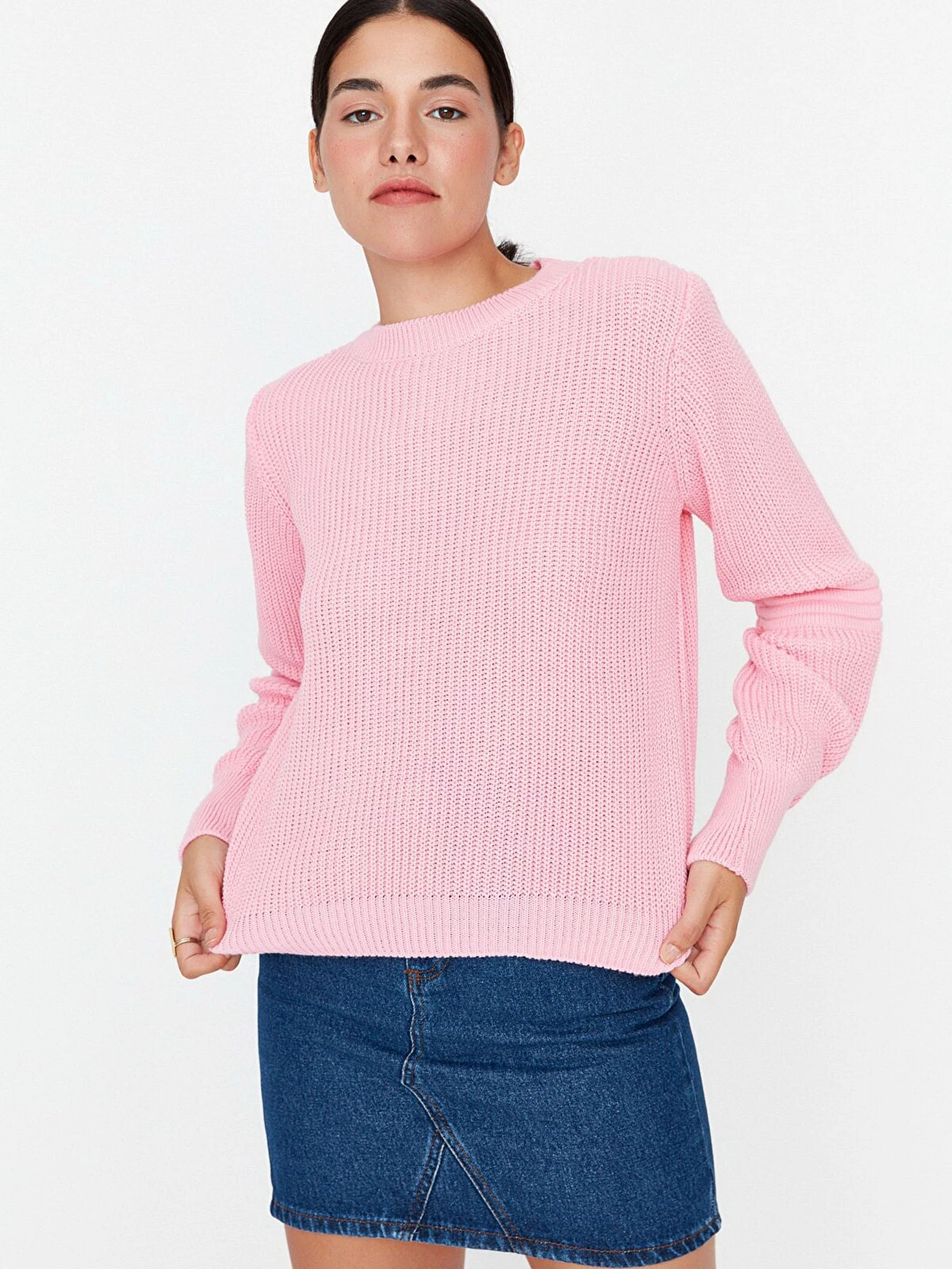 Свитры и кардиганы Trendyol модель TWOAW23KZ01721/Pembe Свитры и кардиганы Trendyol модель TWOAW23KZ01721/Pembe Фото