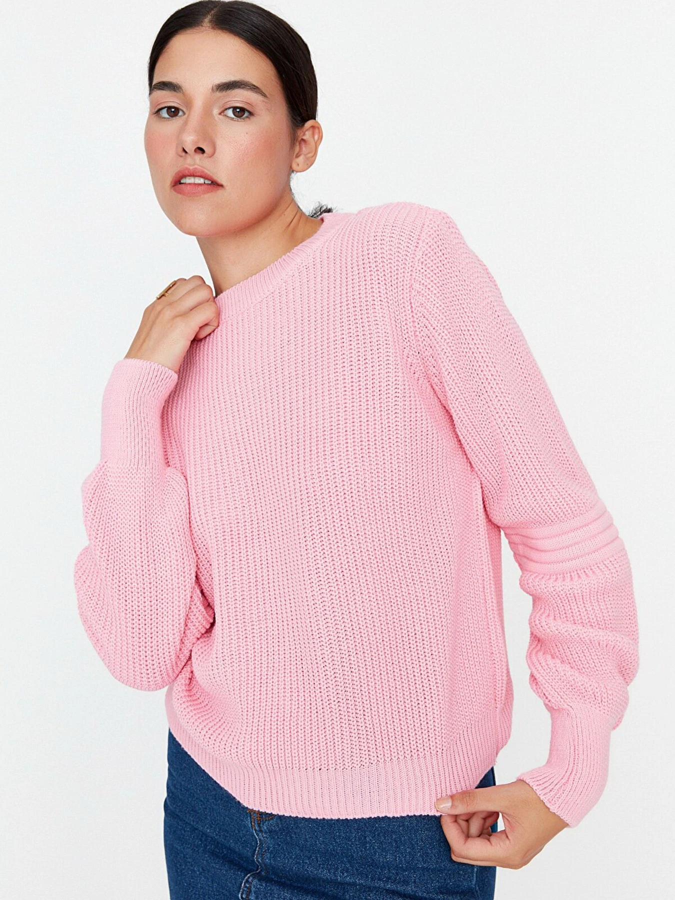 Свитры и кардиганы Trendyol модель TWOAW23KZ01721/Pembe Свитры и кардиганы Trendyol модель TWOAW23KZ01721/Pembe Фото