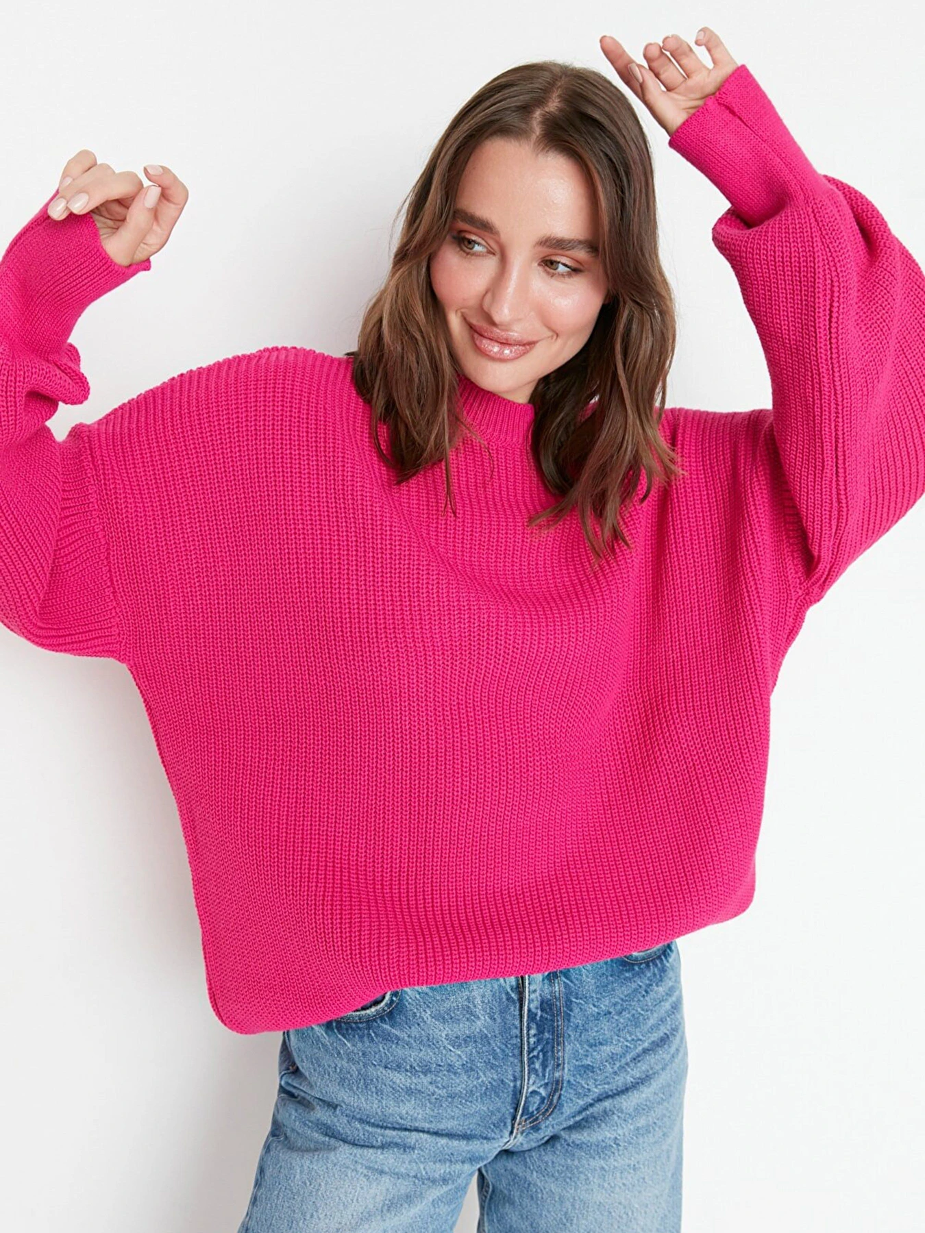 Свитры и кардиганы Trendyol модель TWOAW23KZ01448/Fusya Свитры и кардиганы Trendyol модель TWOAW23KZ01448/Fusya Фото
