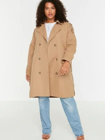 Пальто и плащи Trendyol модель TBBAW23BM00001/Camel Фото