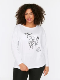 Худи и свитшоты Trendyol модель TBBSS22TS1496/Ekru Фото