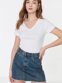 Футболки и поло Trendyol модель TWOSS20TS0130/Beyaz Фото