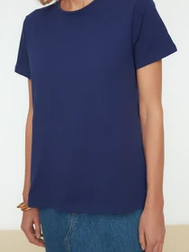 Футболки и поло Trendyol модель TWOSS20TS0141/Lacivert-Bej Фото