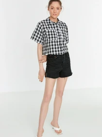 Рубашки Trendyol модель TWOSS22GO0561/Siyah Фото
