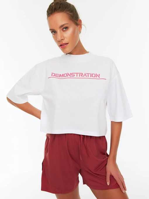 Футболки и поло Trendyol модель TWOSS22TS00131/Beyaz Фото