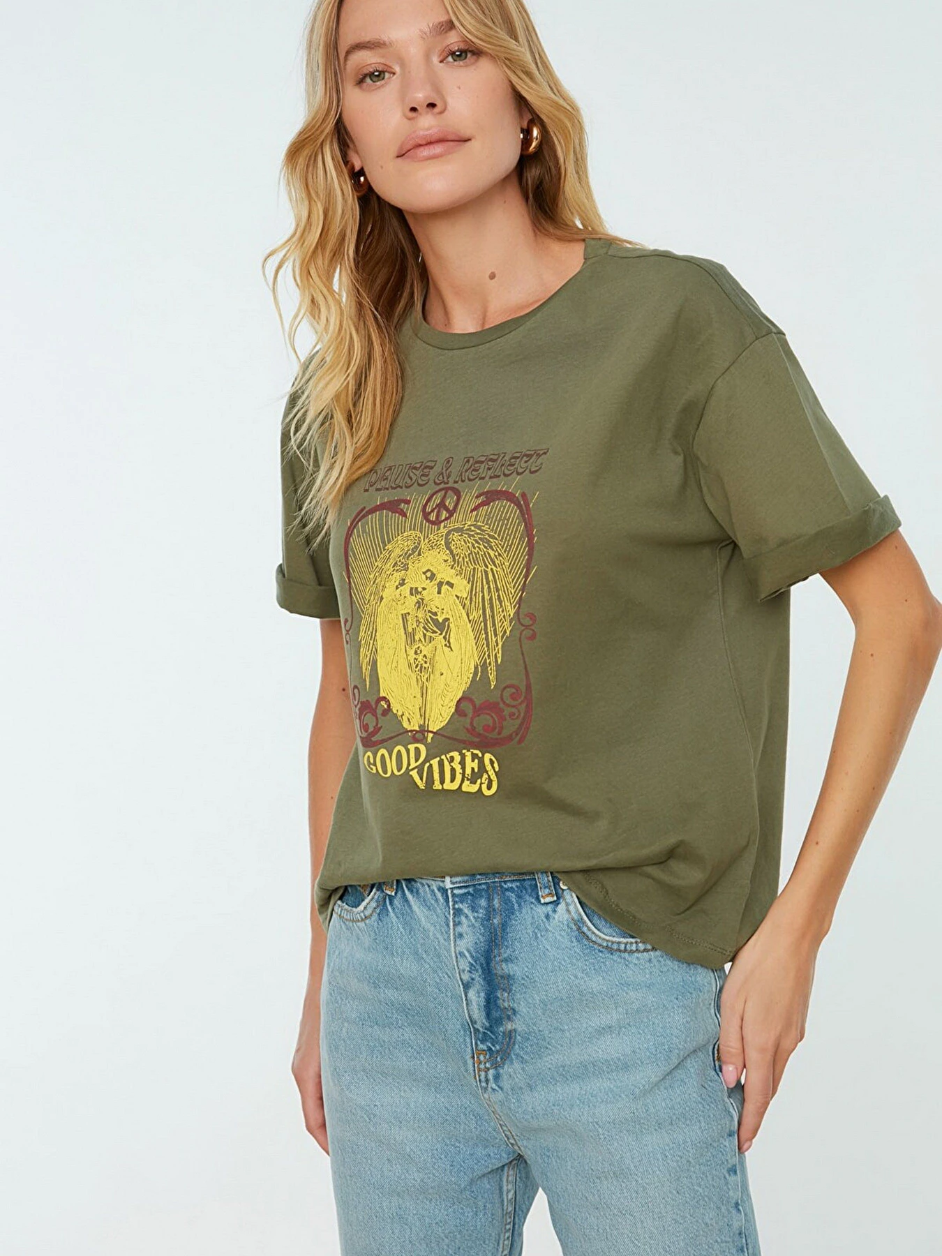 Футболки и поло Trendyol модель TWOSS22TS0997/Acik Yesil Футболки и поло Trendyol модель TWOSS22TS0997/Acik Yesil Фото