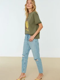 Футболки и поло Trendyol модель TWOSS22TS0997/Acik Yesil Фото