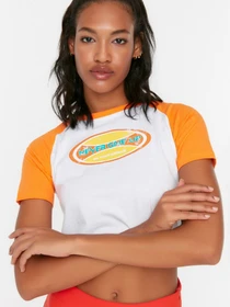 Футболки и поло Trendyol модель TWOSS22TS1344/Turuncu Фото