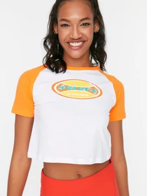 Футболки и поло Trendyol модель TWOSS22TS1344/Turuncu Фото