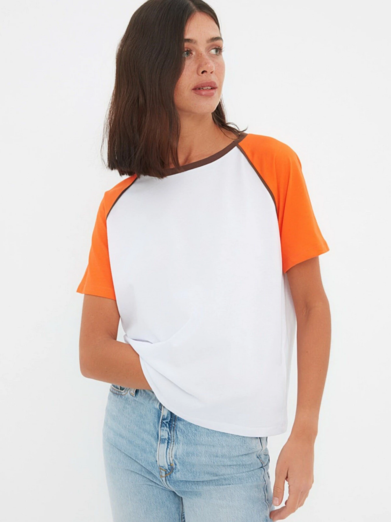 Футболки и поло Trendyol модель TWOSS22TS1359/Turuncu Фото