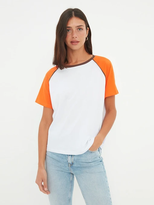 Футболки и поло Trendyol модель TWOSS22TS1359/Turuncu Фото