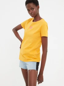 Футболки и поло Trendyol модель TWOSS22TS1987/Turuncu Фото