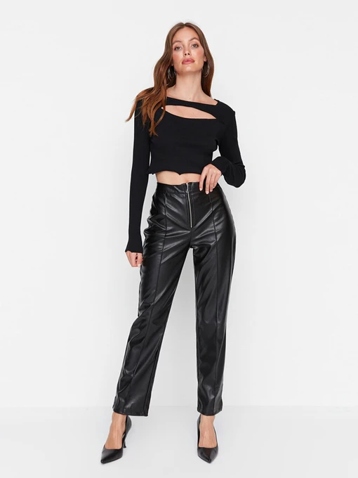 Брюки Trendyol модель TWOAW23PL00219/Siyah Фото