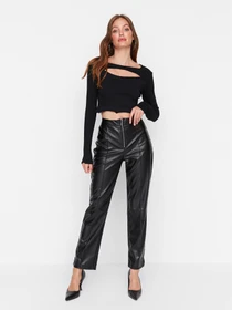 Штани Trendyol модель TWOAW23PL00219/Siyah Фото