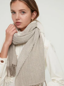 Шарфи та хустки Trendyol модель TWOAW22AT0052/Ekru Фото