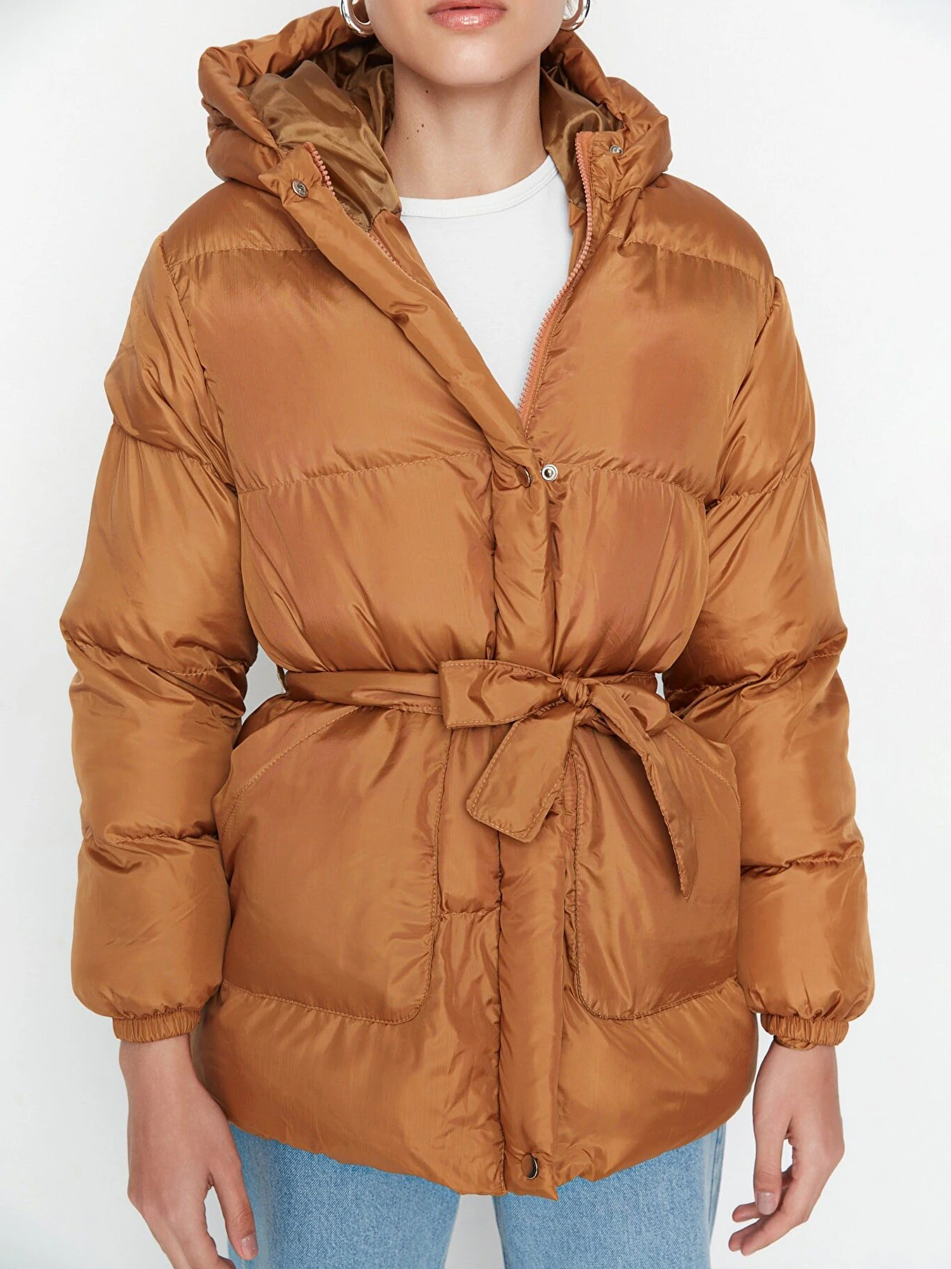 Куртки и дубленки Trendyol модель TWOAW21MO0011/Camel Фото