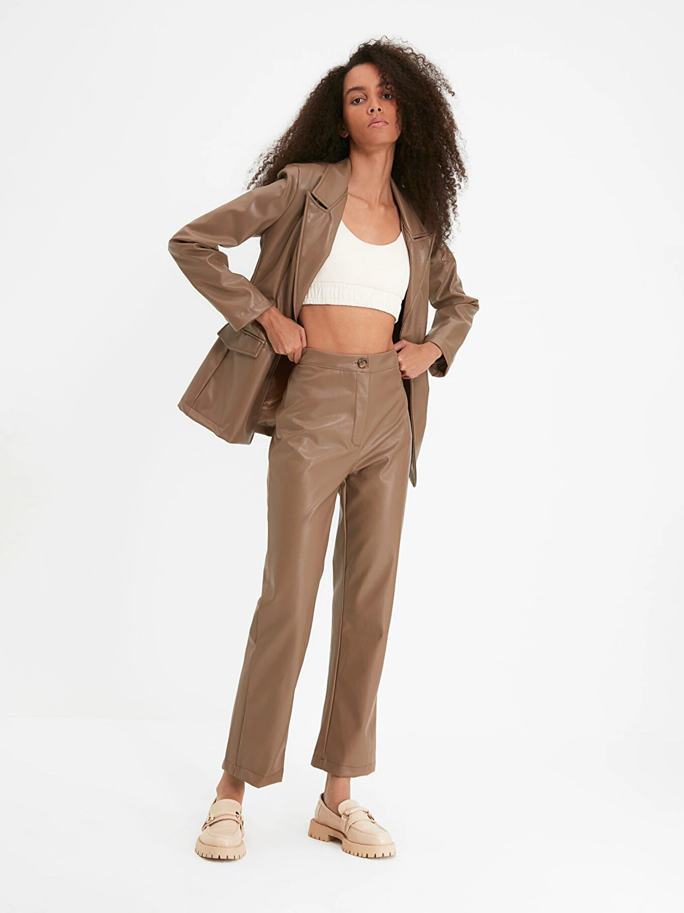 Штани Trendyol модель TWOAW22PL0284/Vizon Штани Trendyol модель TWOAW22PL0284/Vizon Фото